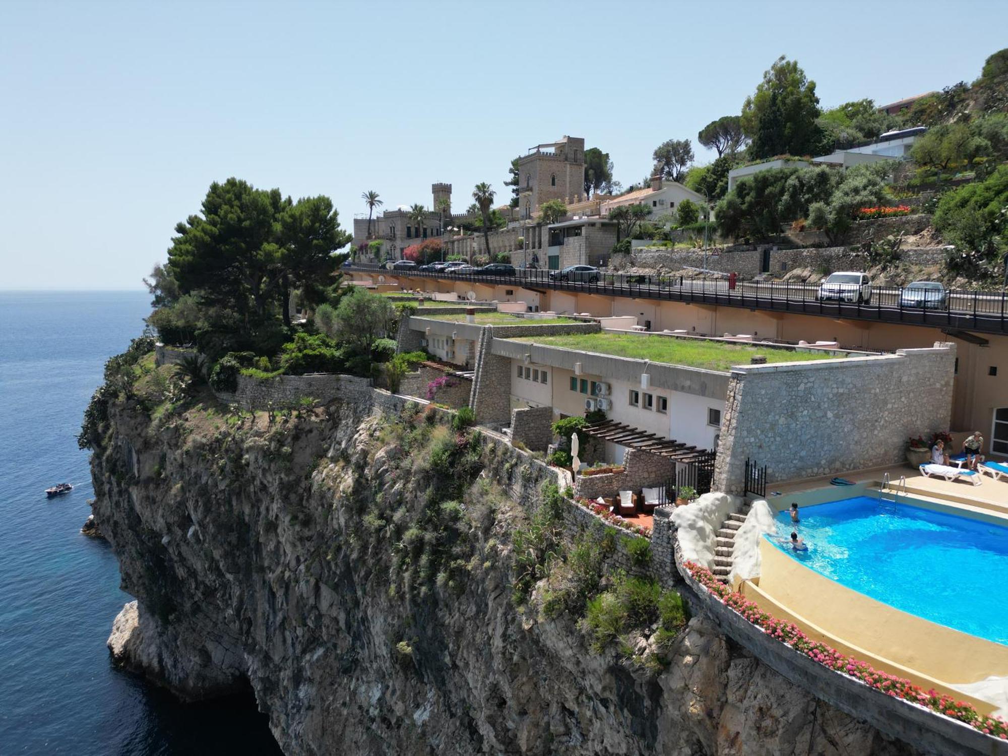 Villa Infinity Vista Mare E Relax Taormina Bagian luar foto